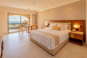 Deluxe Room, Balcony, Ocean View Free Wi-Fi | Free minibar, in-room safe, desk, blackout drapes