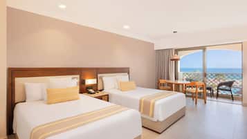 Free minibar, in-room safe, desk, blackout curtains
