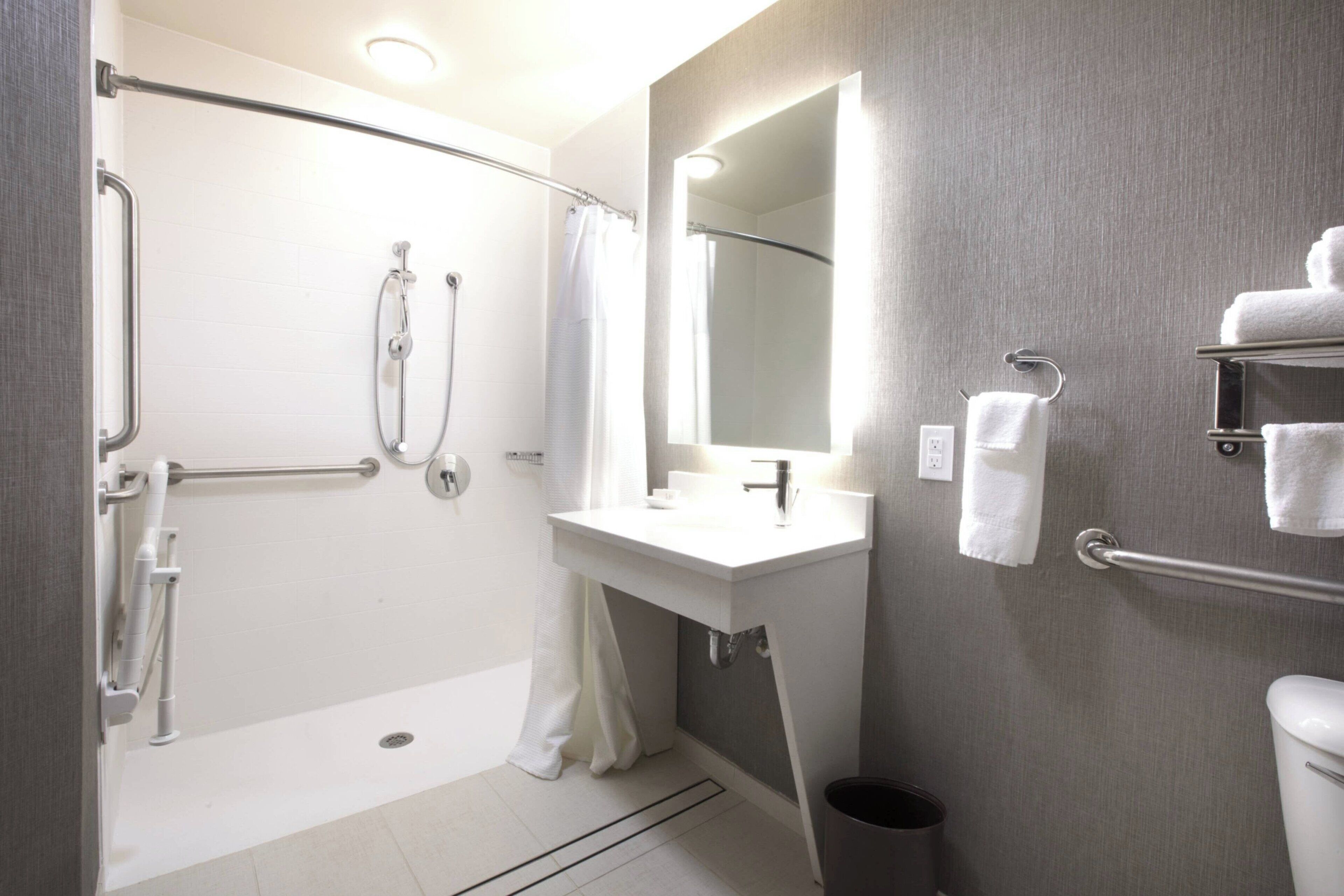 studio, 1 king bed with sofa bed, non smoking | bathroom | free toiletries, hair dryer, towels