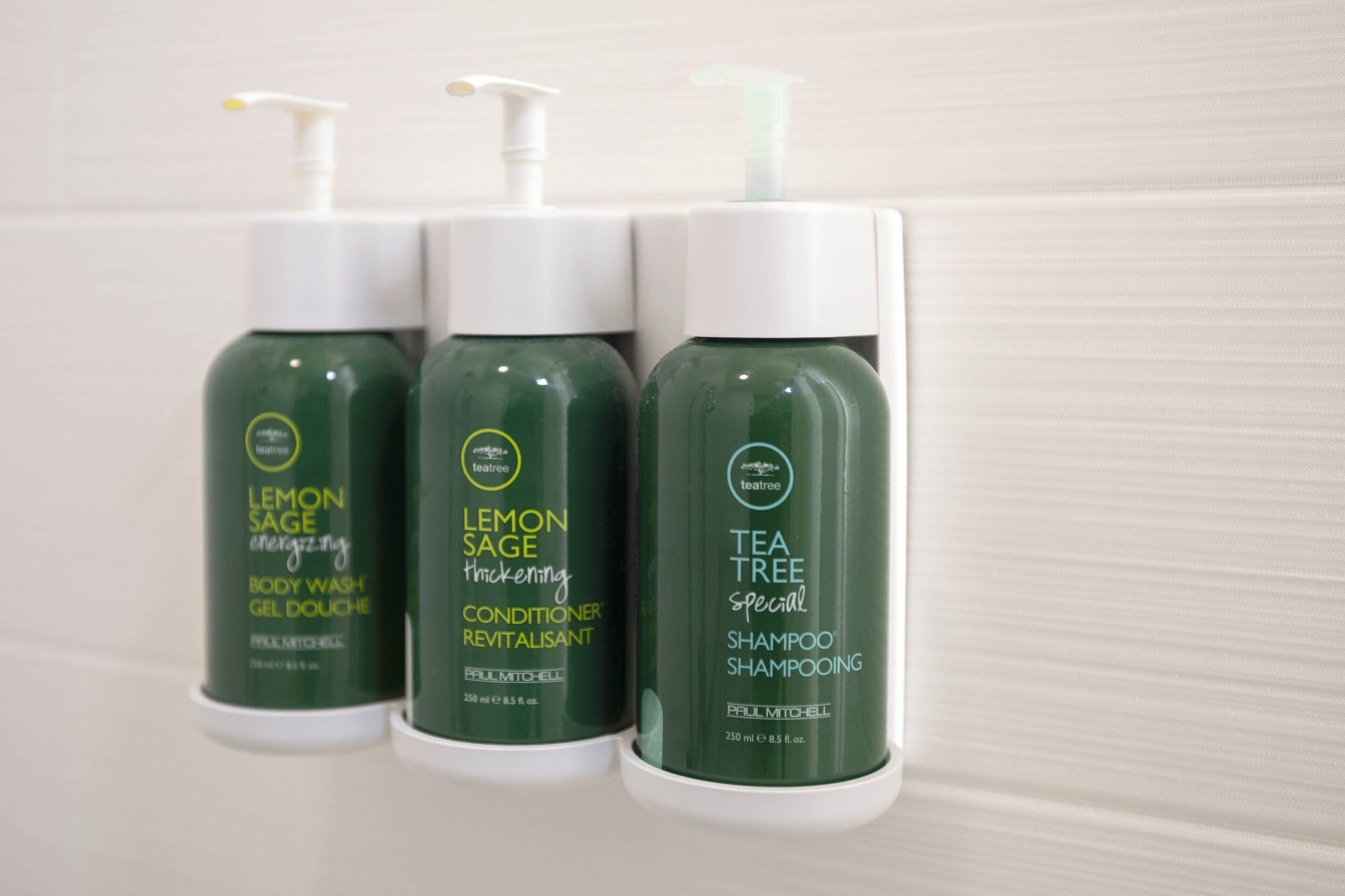 free toiletries, hair dryer, towels