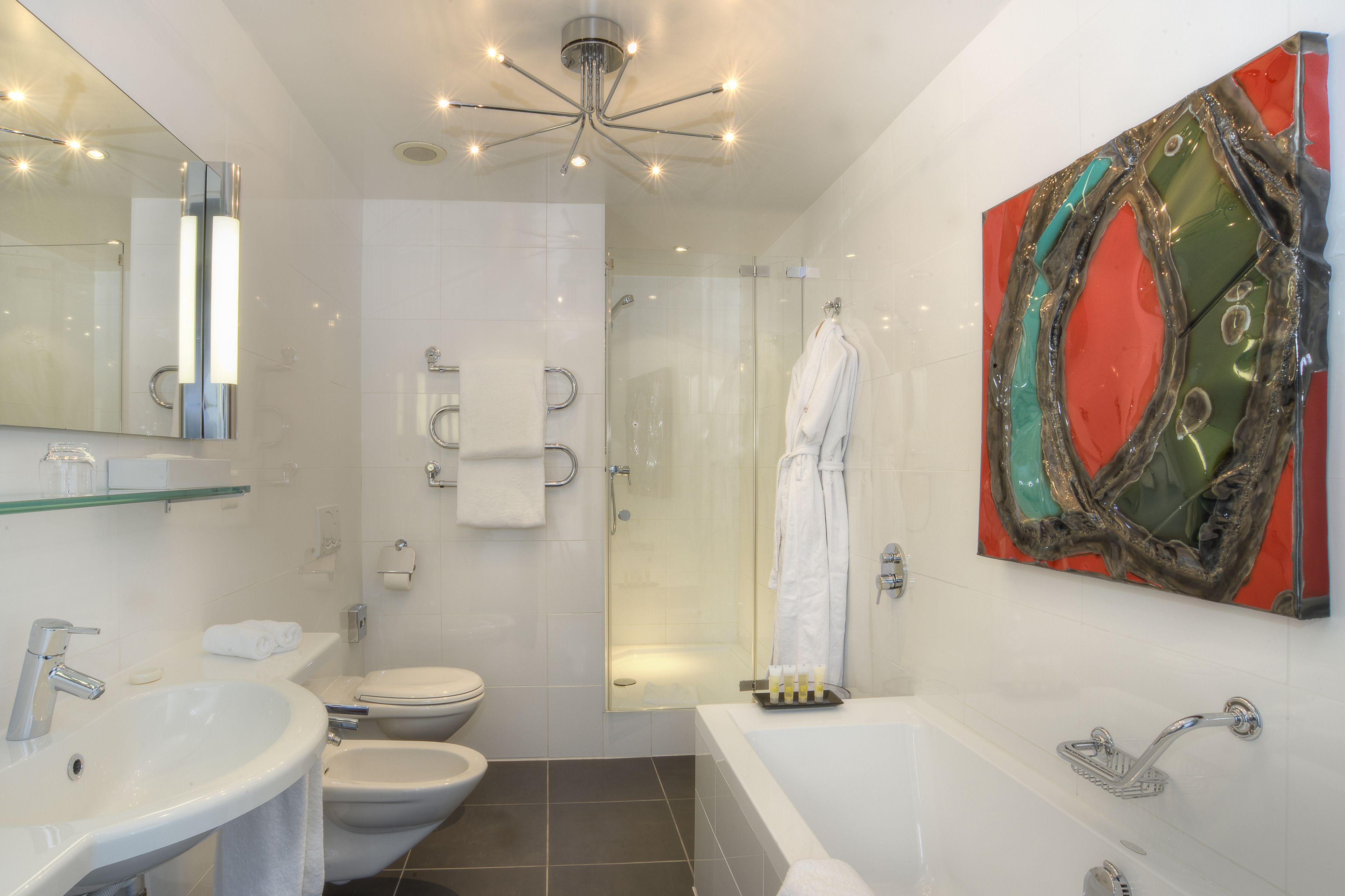 suite | bathroom | free toiletries, hair dryer, dressing gowns, slippers