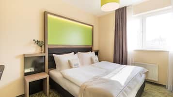 Allergikerbettwaren, Zimmersafe, Schreibtisch, schallisolierte Zimmer