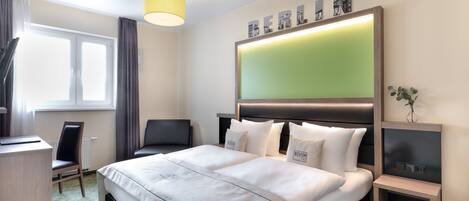 Allergikerbettwaren, Zimmersafe, Schreibtisch, schallisolierte Zimmer