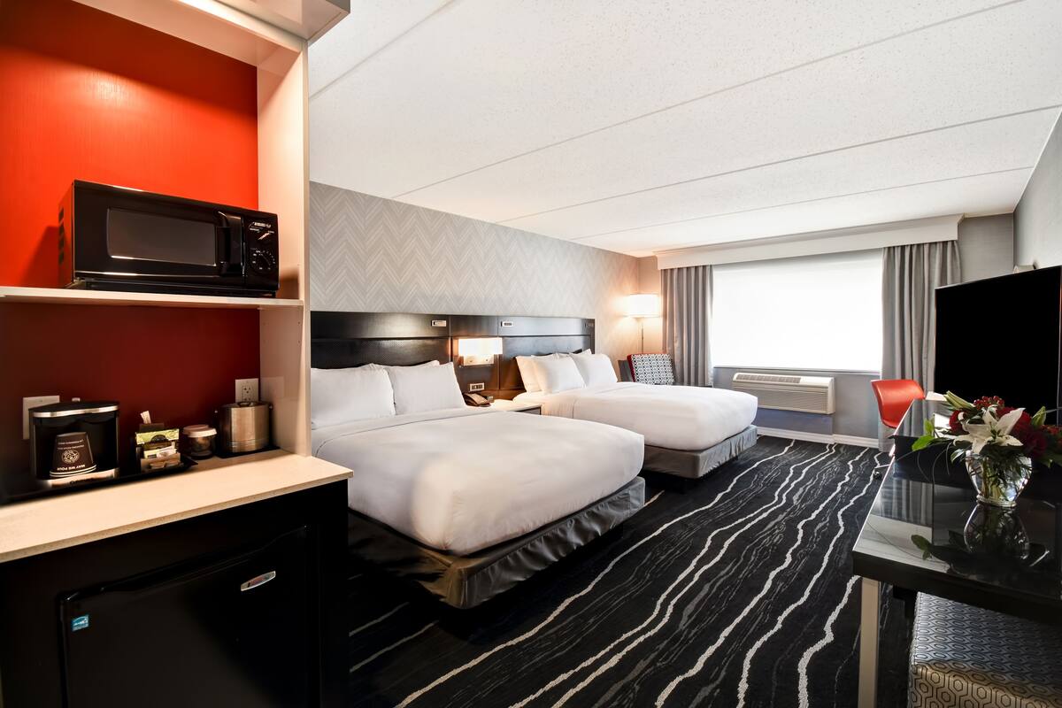 room, 2 queen beds | premium bedding, down duvets, pillow-top beds, in-room safe