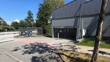 Free parking nearby, limited parking