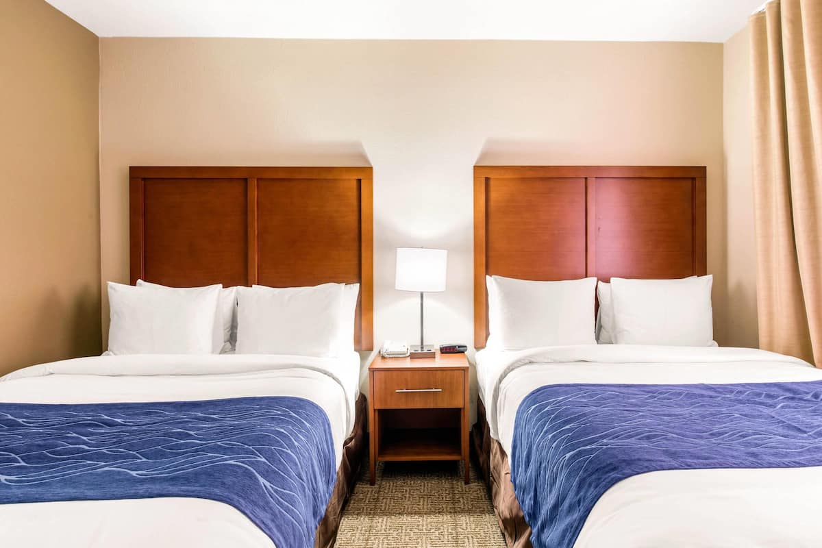 Premium bedding, down duvets, in-room safe, desk