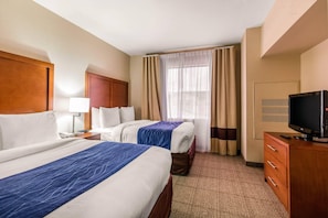 Premium bedding, down duvets, in-room safe, desk