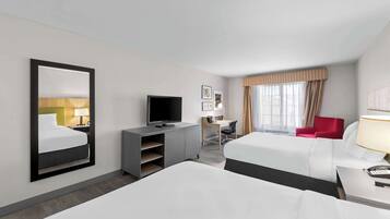 Room, 2 Queen Beds, Non Smoking | Premium bedding, pillow-top beds, desk, blackout curtains