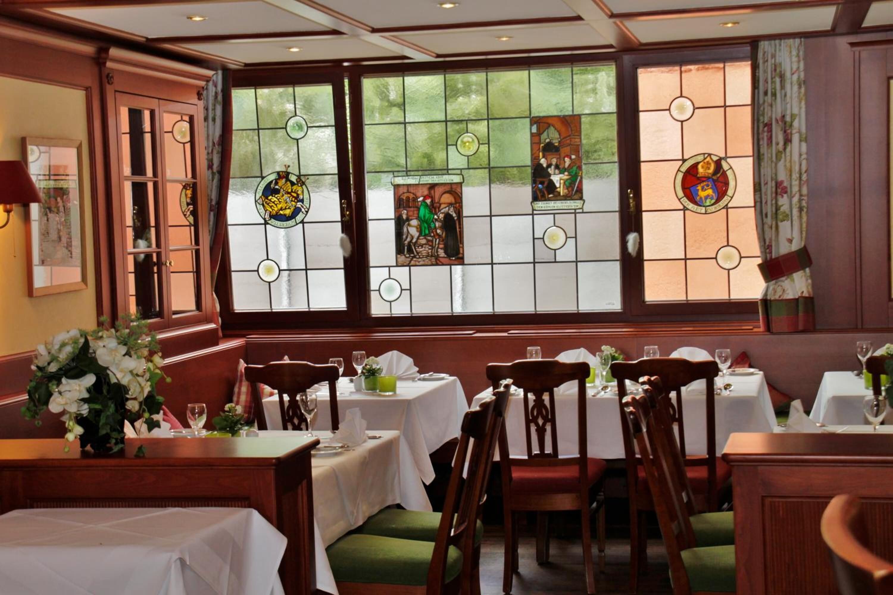 breakfast, lunch served; modern european cuisine, al fresco dining