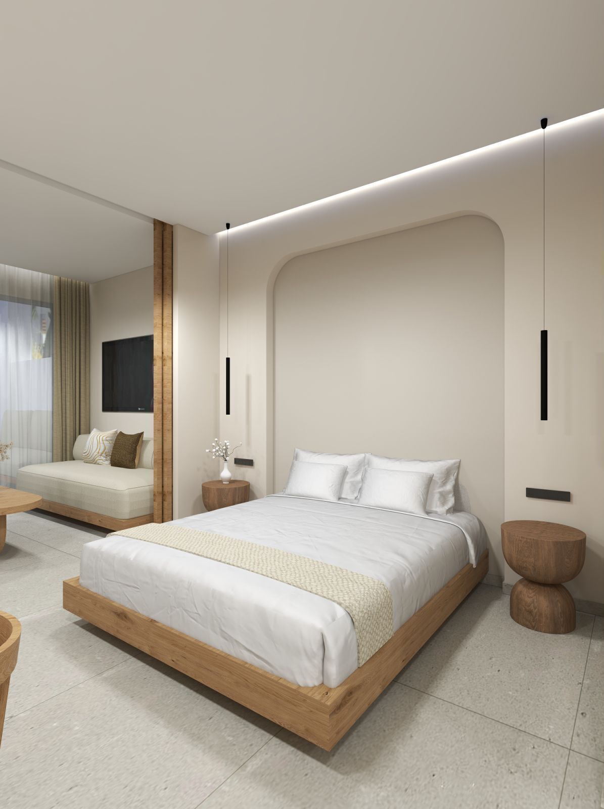 Skrivebord, skrivebord for bærbar PC, lydisolert og strykejern/-brett