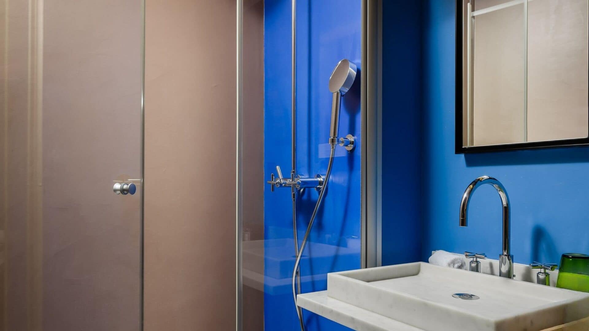 classic single room | bathroom | rainfall showerhead, designer toiletries, hair dryer, bathrobes