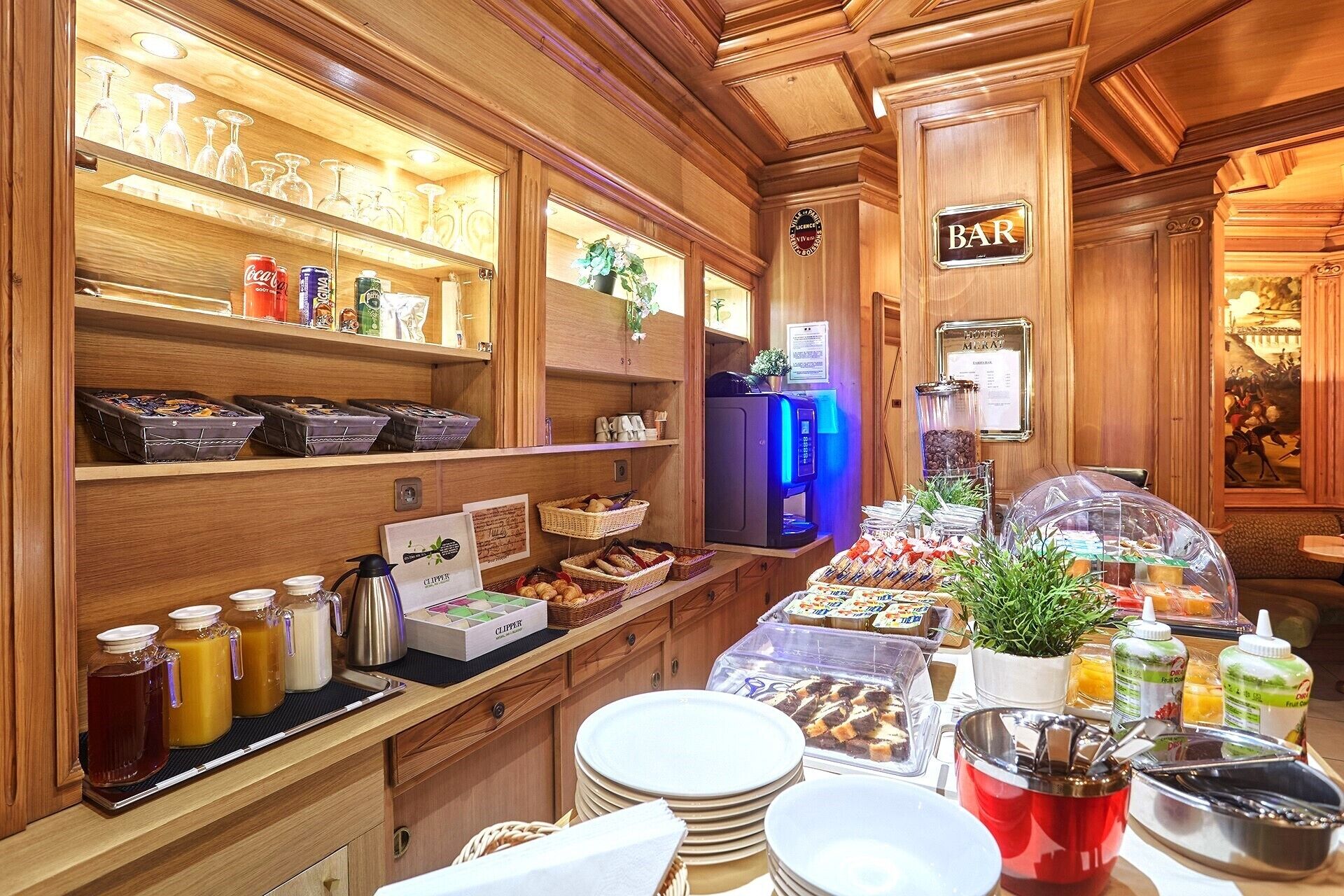 daily buffet breakfast (eur 14 per person)