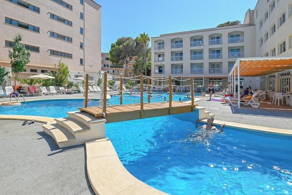 Indoor pool, seasonal outdoor pool
