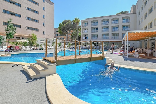Indoor pool, seasonal outdoor pool