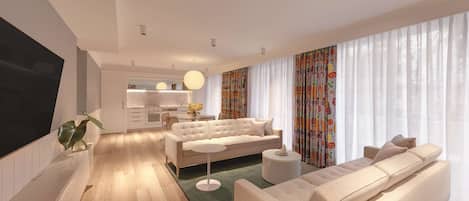 Apartment, 3 Schlafzimmer | 2 Schlafzimmer, Zimmersafe, Schreibtisch, Verdunkelungsvorhänge