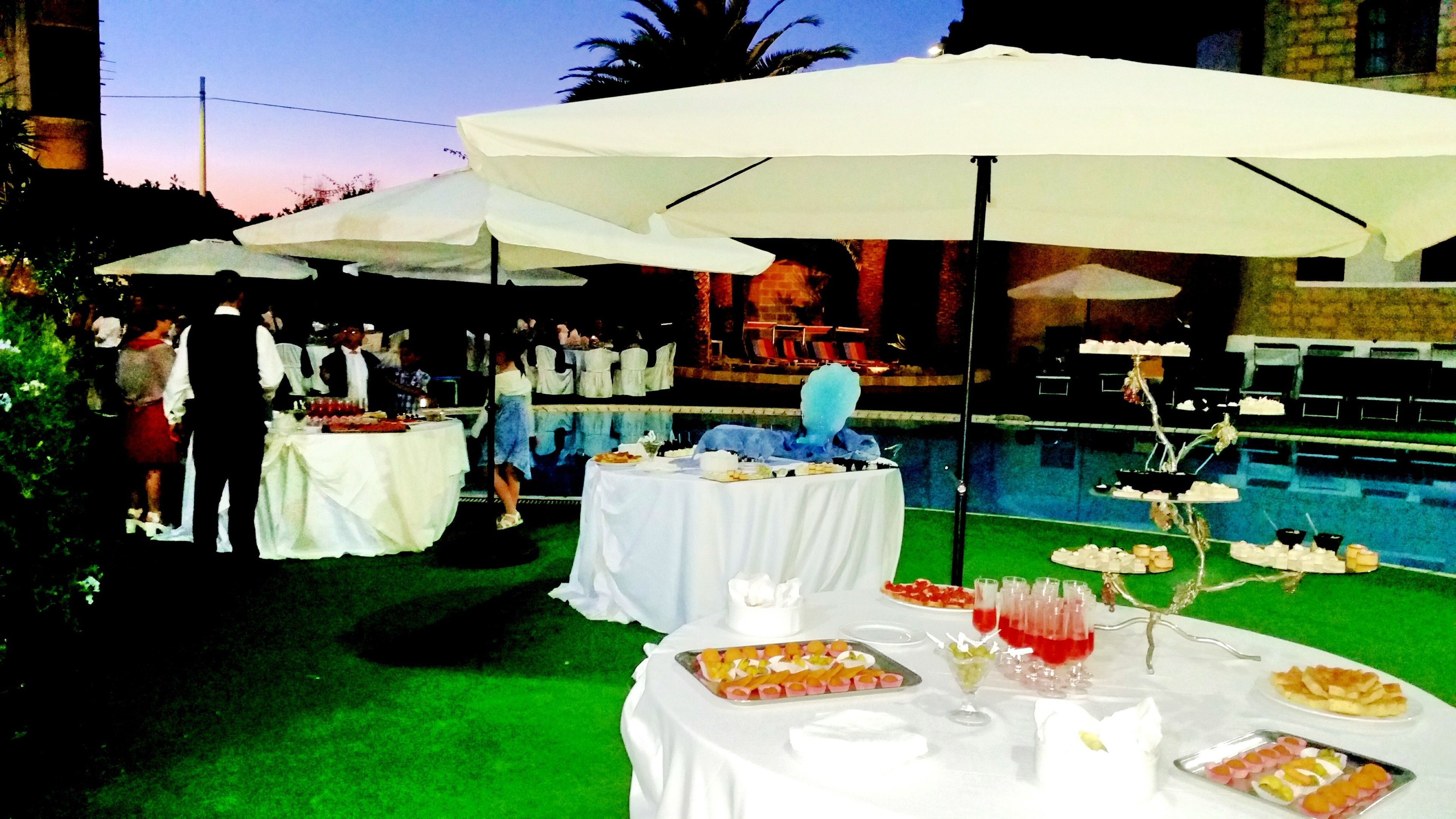 Aussenbereich für Bankette