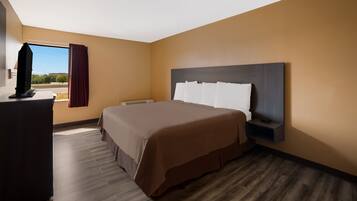 Habitació individual estàndard, 1 llit de matrimoni gran, fumadors | Escriptori, wifi gratuïta i roba de llit