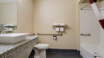 Blackout curtains, iron/ironing board, free WiFi, bed sheets