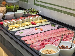 Daily buffet breakfast (EUR 21 per person)