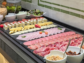 Daily buffet breakfast (EUR 21 per person)