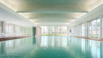 Indoor pool, seasonal outdoor pool