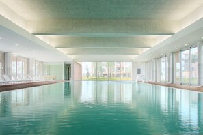 Indoor pool, seasonal outdoor pool