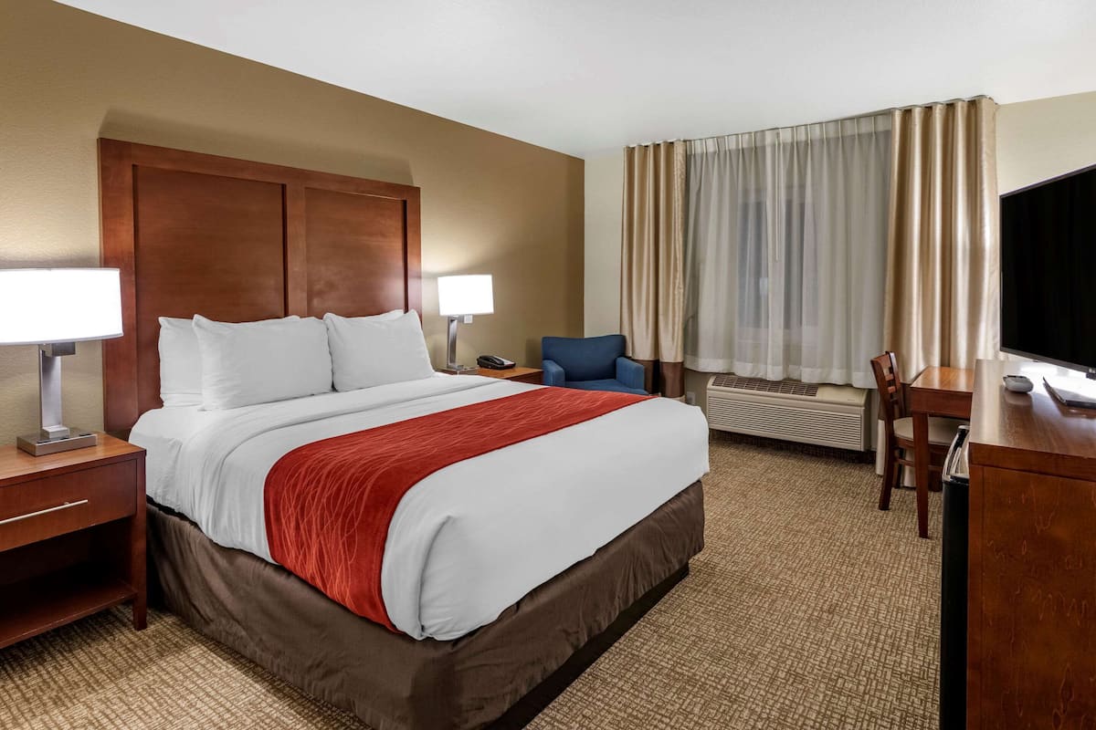 Premium bedding, pillowtop beds, blackout drapes, iron/ironing board