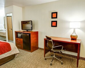 Premium bedding, pillowtop beds, blackout drapes, iron/ironing board