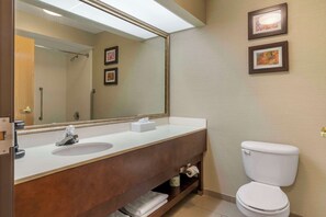 Combined shower/bathtub, hair dryer, towels - Comfort Inn Charlotte (Charlotte)
