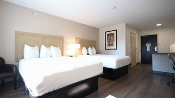 開放式客房, 2 張標準雙人床, 非吸煙房 | 特厚豪華床墊、書桌、手提電腦工作空間、遮光窗簾/窗簾