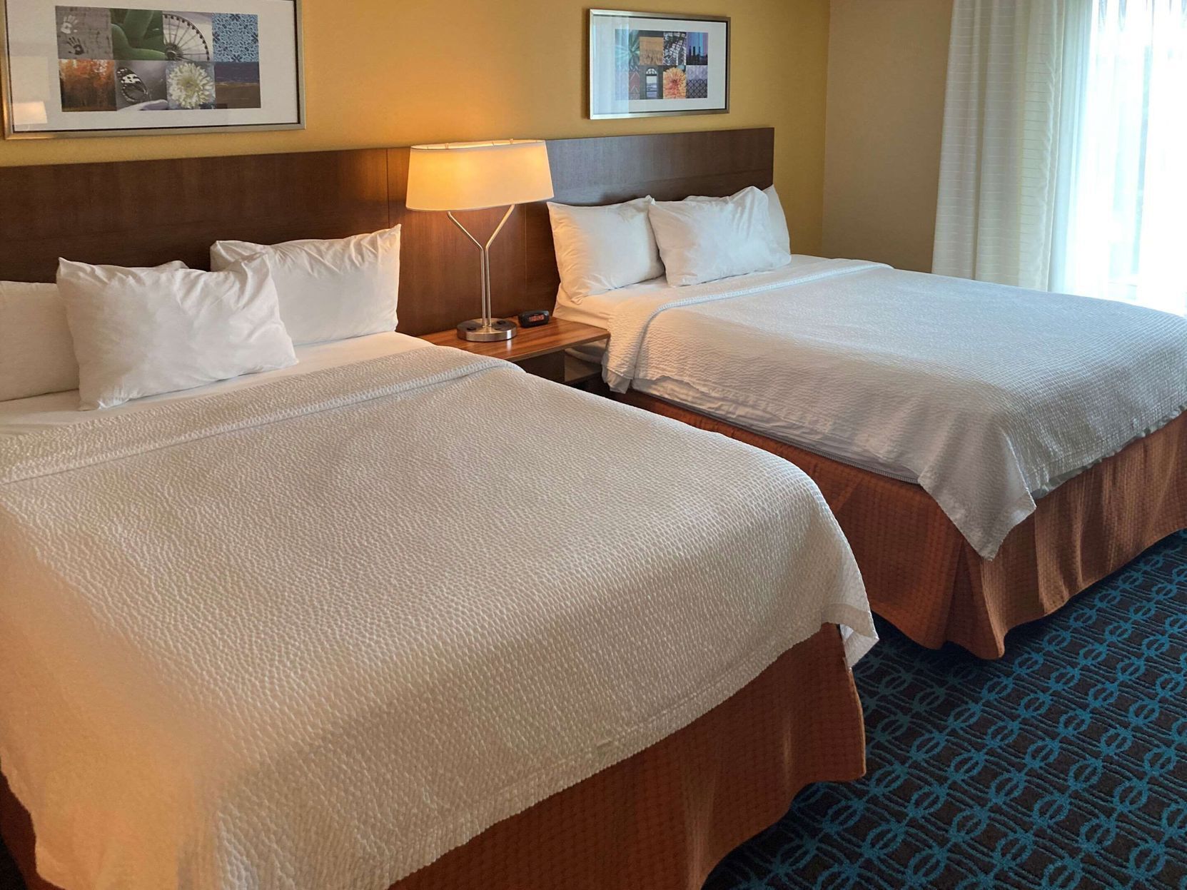 Egyptian cotton sheets, premium bedding, Tempur-Pedic beds, desk