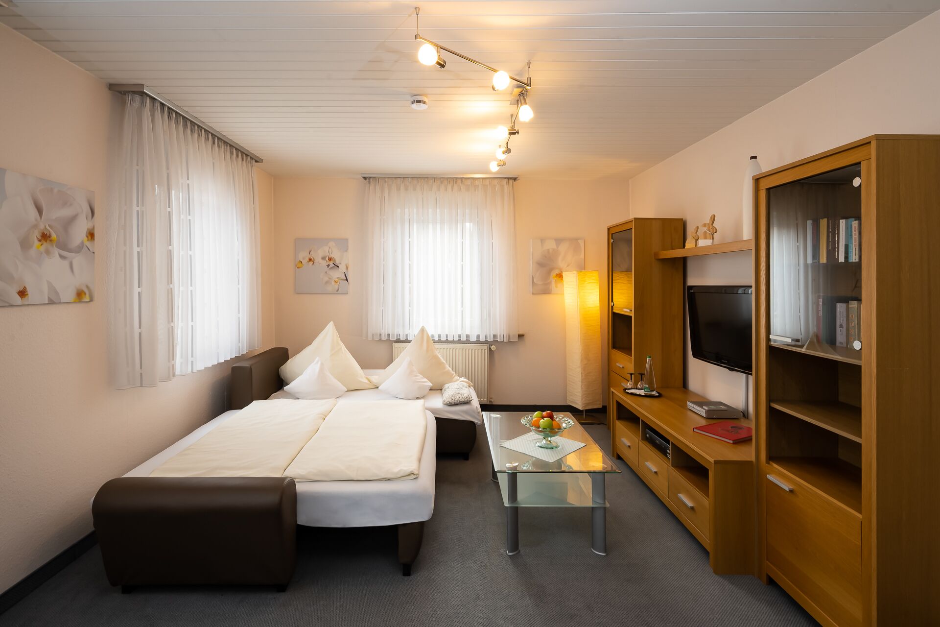 family apartment | 1 bedroom, hypo-allergenic bedding, desk, laptop workspace