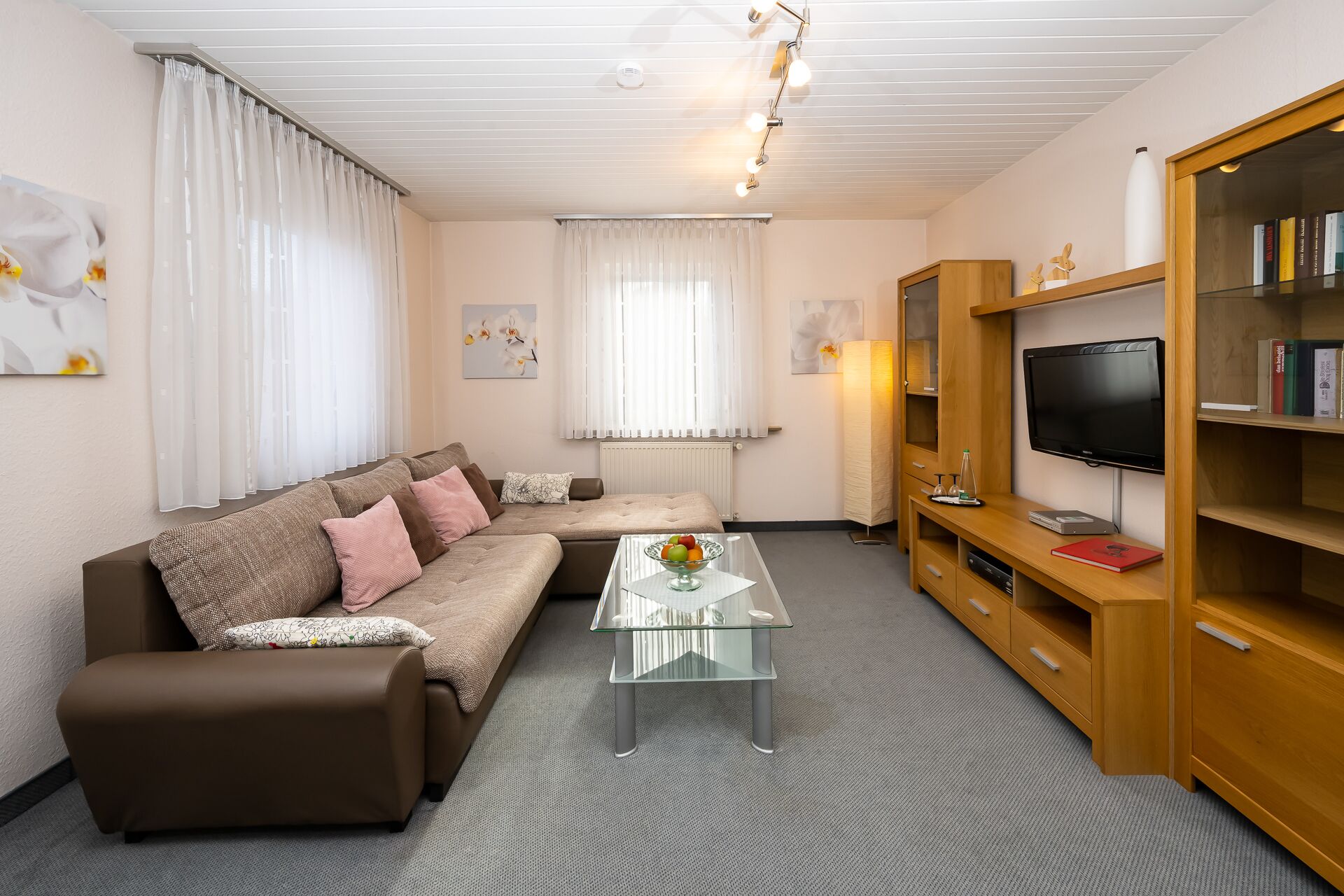 family apartment | living area | 32-inch flat-screen tv with satellite channels, tv