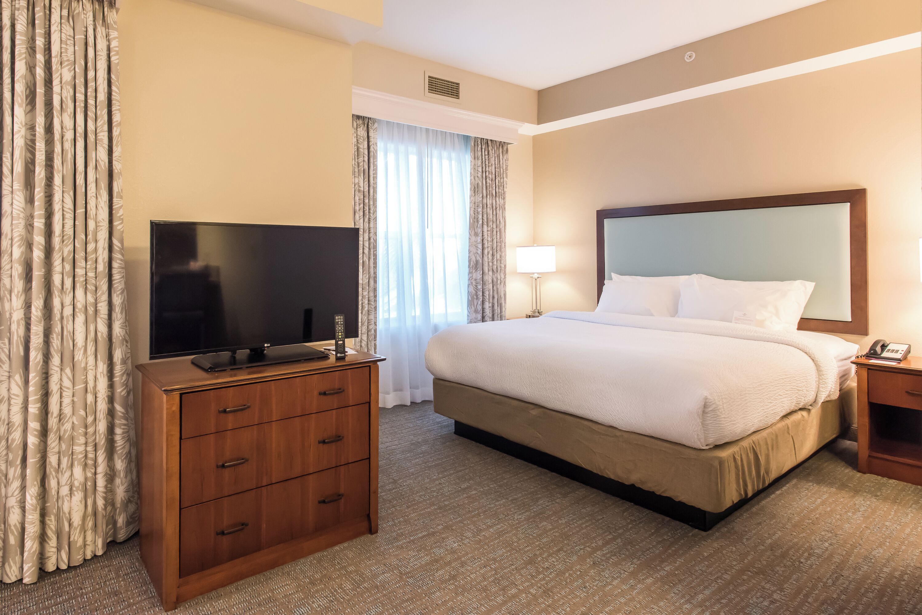 studio suite, 1 king bed with sofa bed | 1 bedroom, desk, laptop workspace, blackout curtains