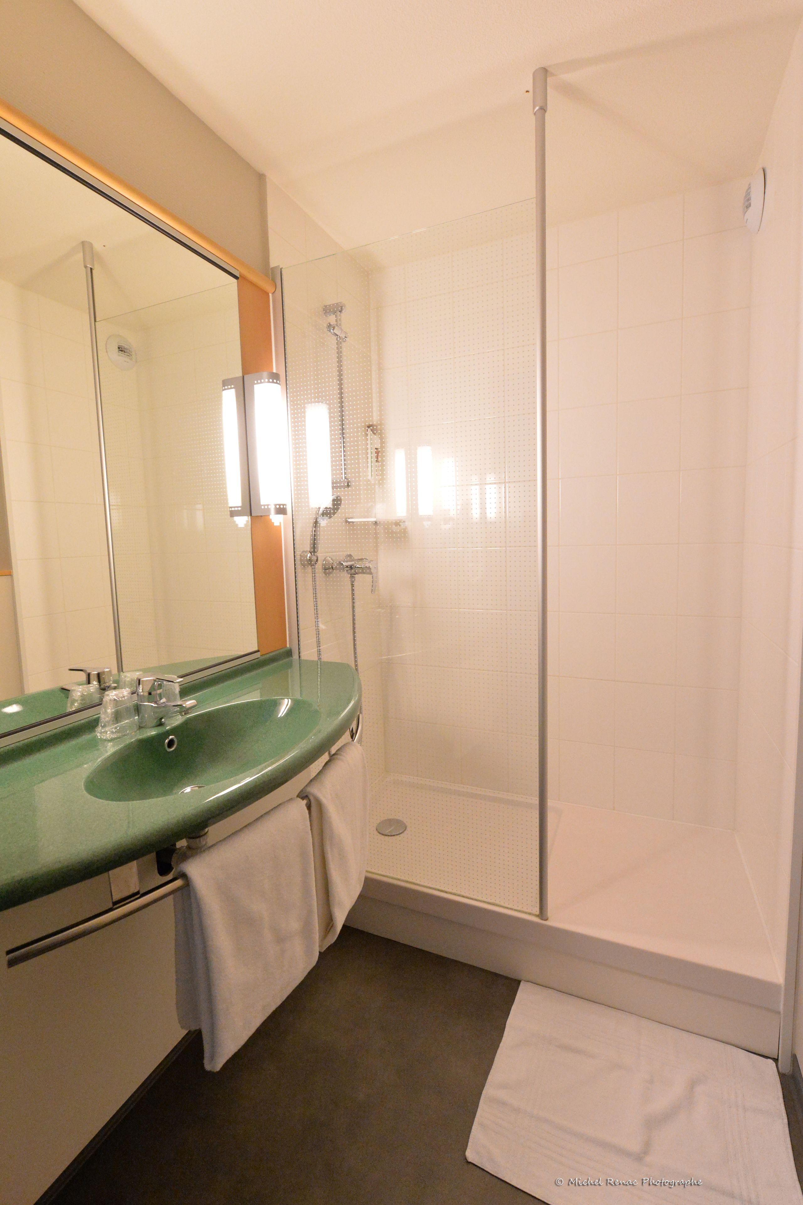 standard double room, 1 double bed | bathroom | shower, eco-friendly toiletries, hair dryer, towels