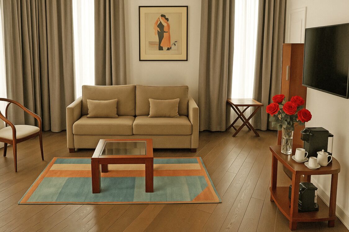 junior suite | premium bedding, select comfort beds, in-room safe, desk