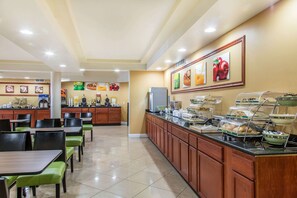 Free daily buffet breakfast 