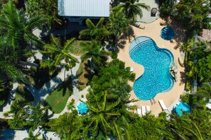 2 outdoor pools, pool umbrellas, sun loungers