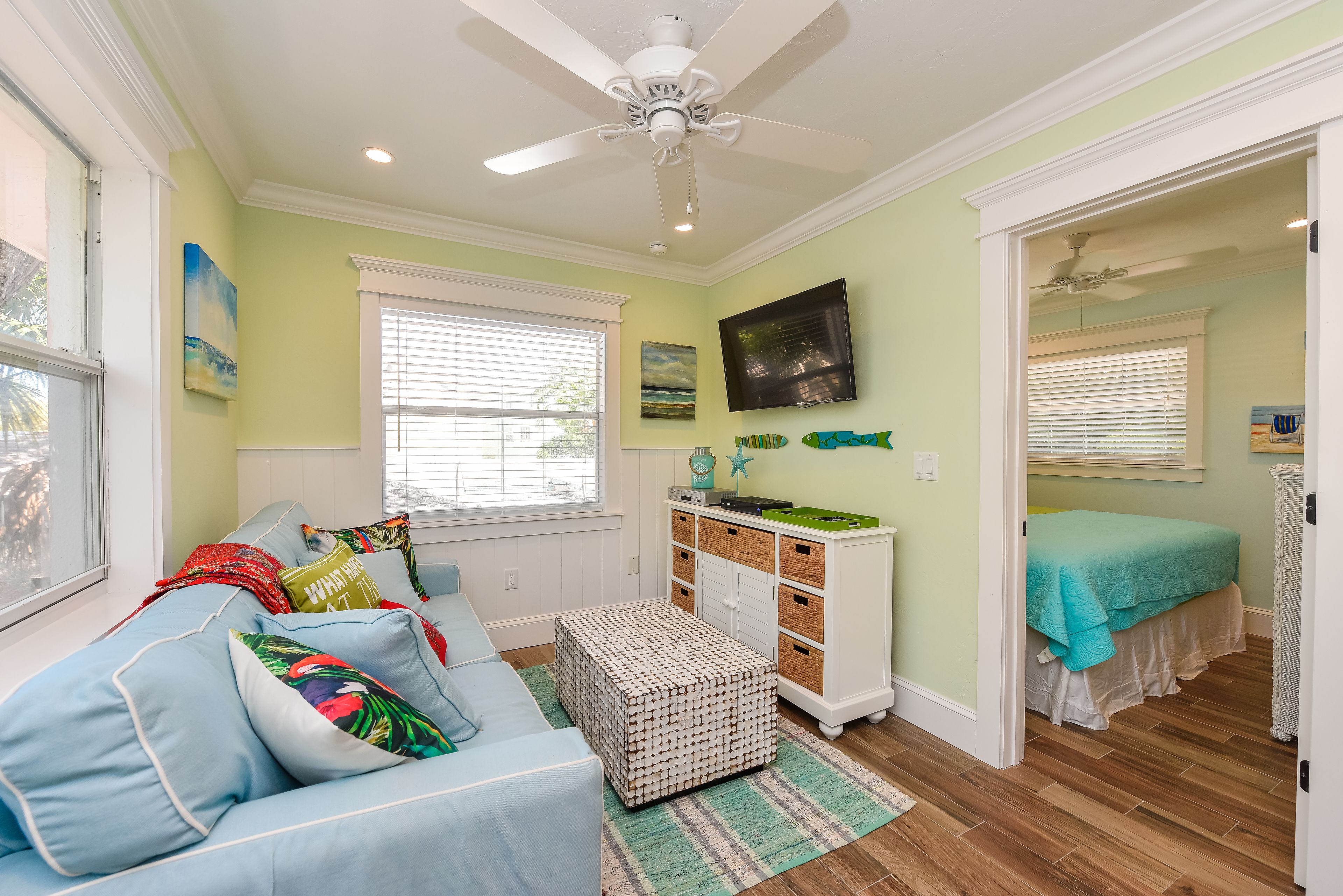 One Bedroom King Suite | Living room | Flat-screen TV