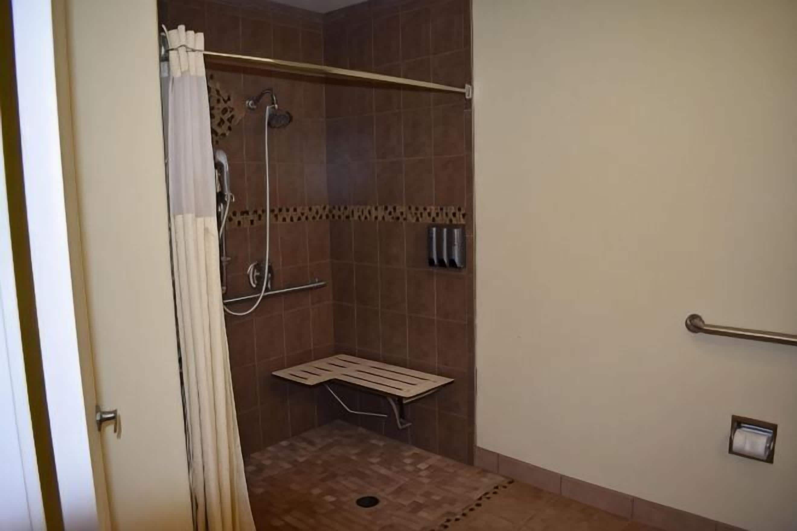 Bathroom | Combined shower/tub, free toiletries, hair dryer, towels