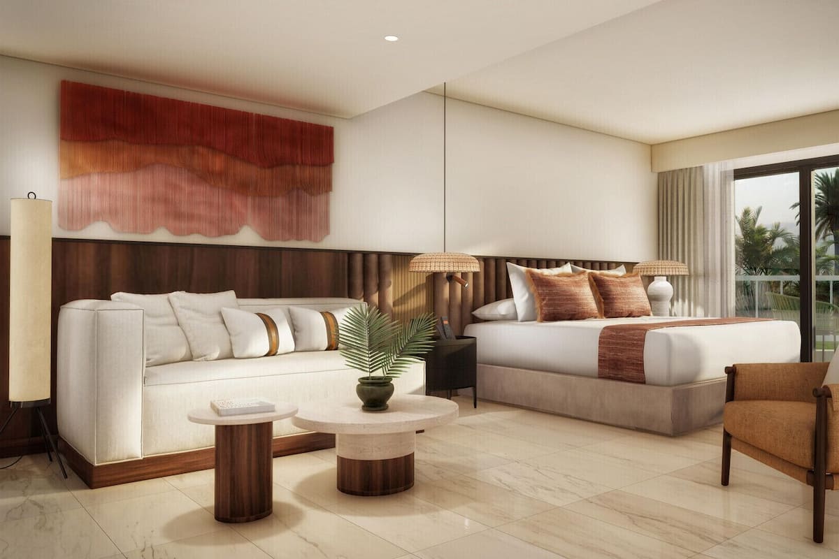 Premium bedding, pillowtop beds, free minibar, in-room safe