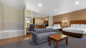 Standard Room, 2 Queen Beds, Accessible, Kitchen | Desk, laptop workspace, iron/ironing board, cribs/infant beds