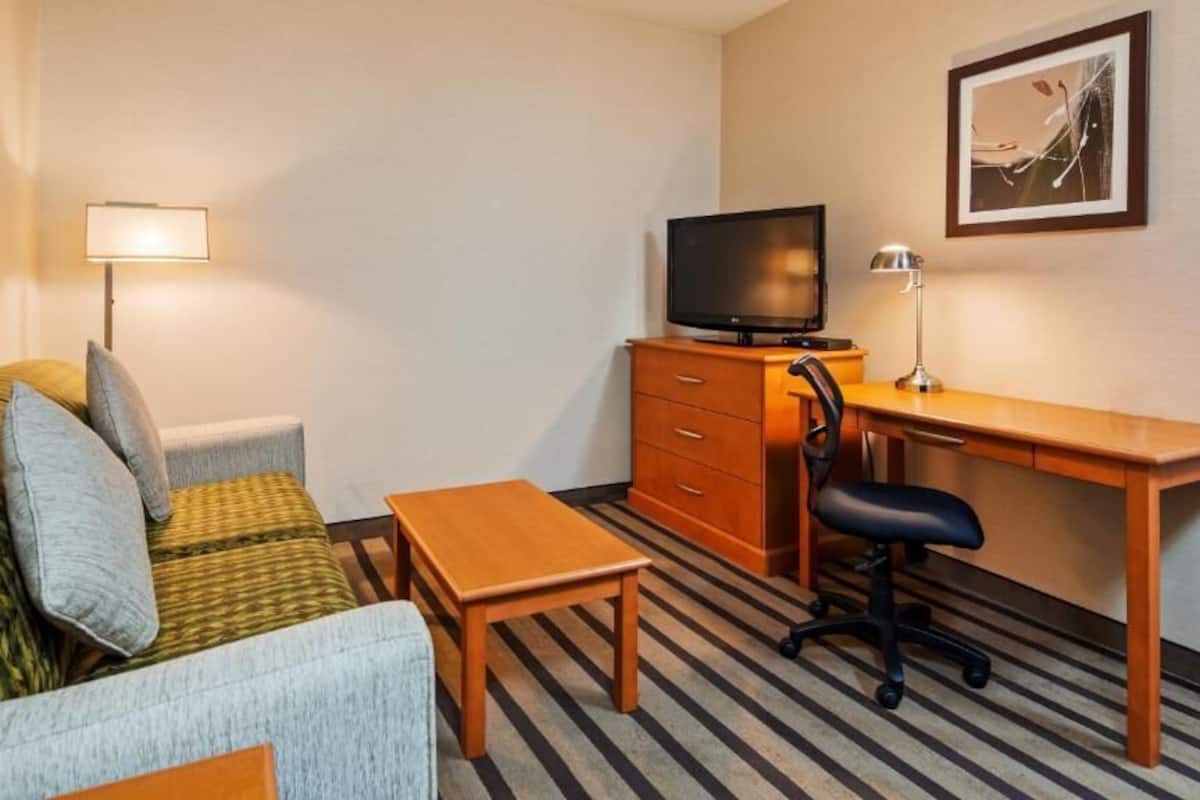 Suíte, 1 cama King, para não fumantes, cozinha (Living Room;with Sofabed) | Escrivaninha, ferros/tábuas de passar roupa, Wi-Fi de cortesia