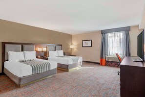 Standard Room, 2 Queen Beds, Accessible, Bathtub | Pillowtop beds, desk, soundproofing, iron/ironing board