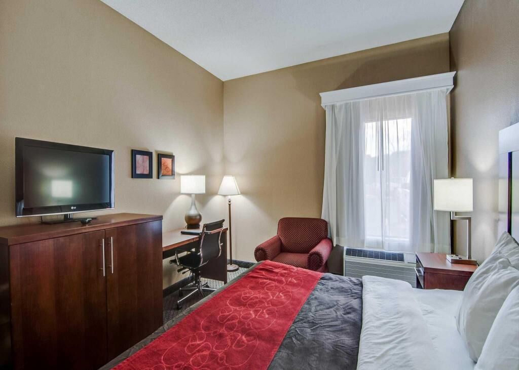 In-room safe, desk, blackout curtains, iron/ironing board