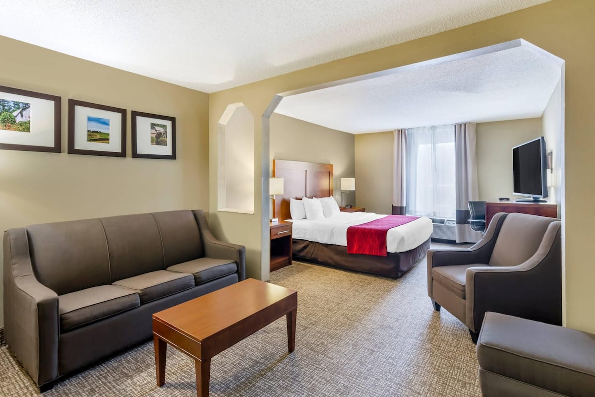 Suite, 1 King Bed with Sofa bed | In-room safe, desk, blackout drapes, iron/ironing board