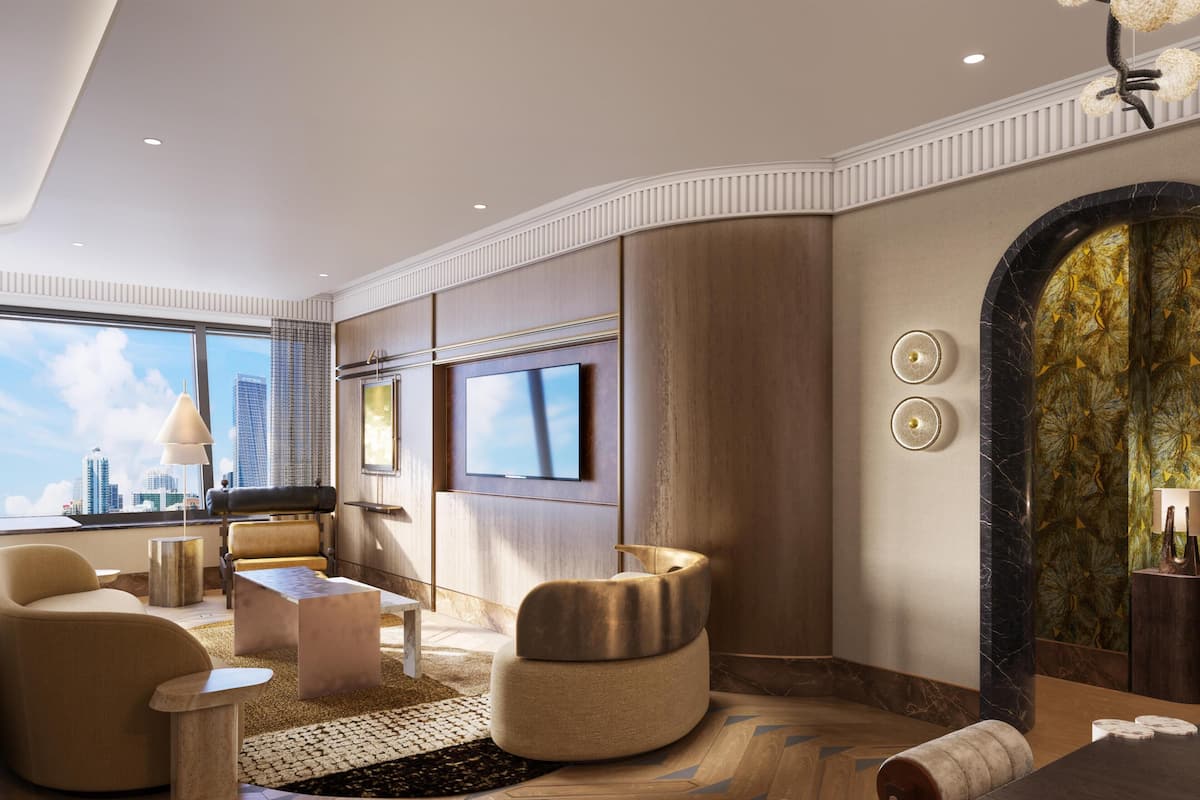 Suite, con acceso al salón lounge del club | 1 habitación, minibar, caja de seguridad en la habitación y escritorio