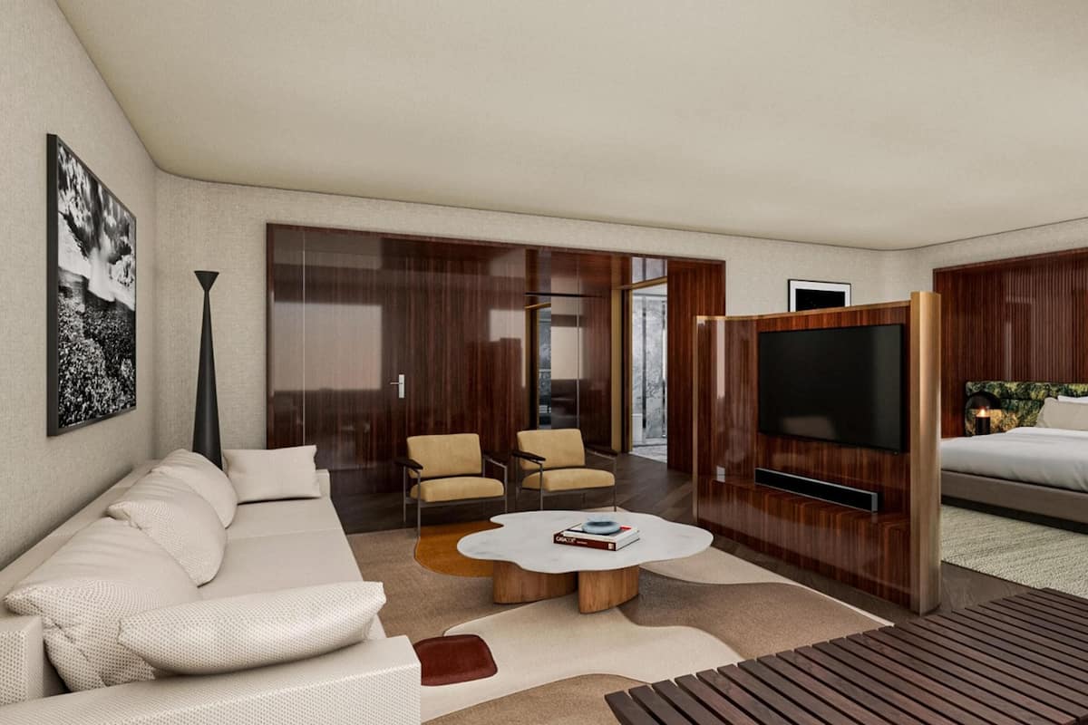 Suite, Club Lounge Access | Living area | 42-inch LCD TV with cable channels, TV