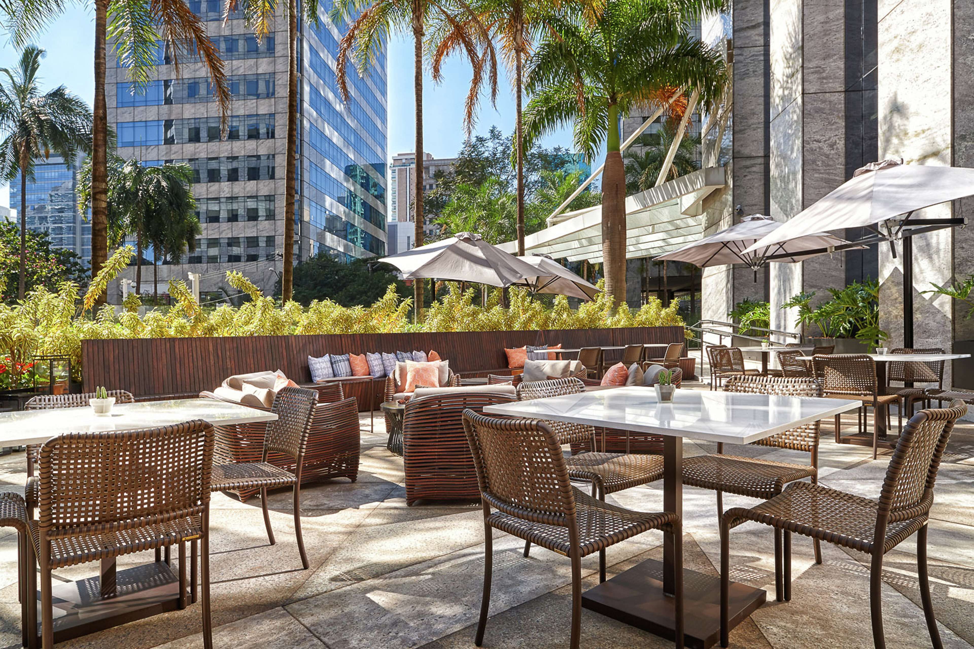 Outdoor banquet area