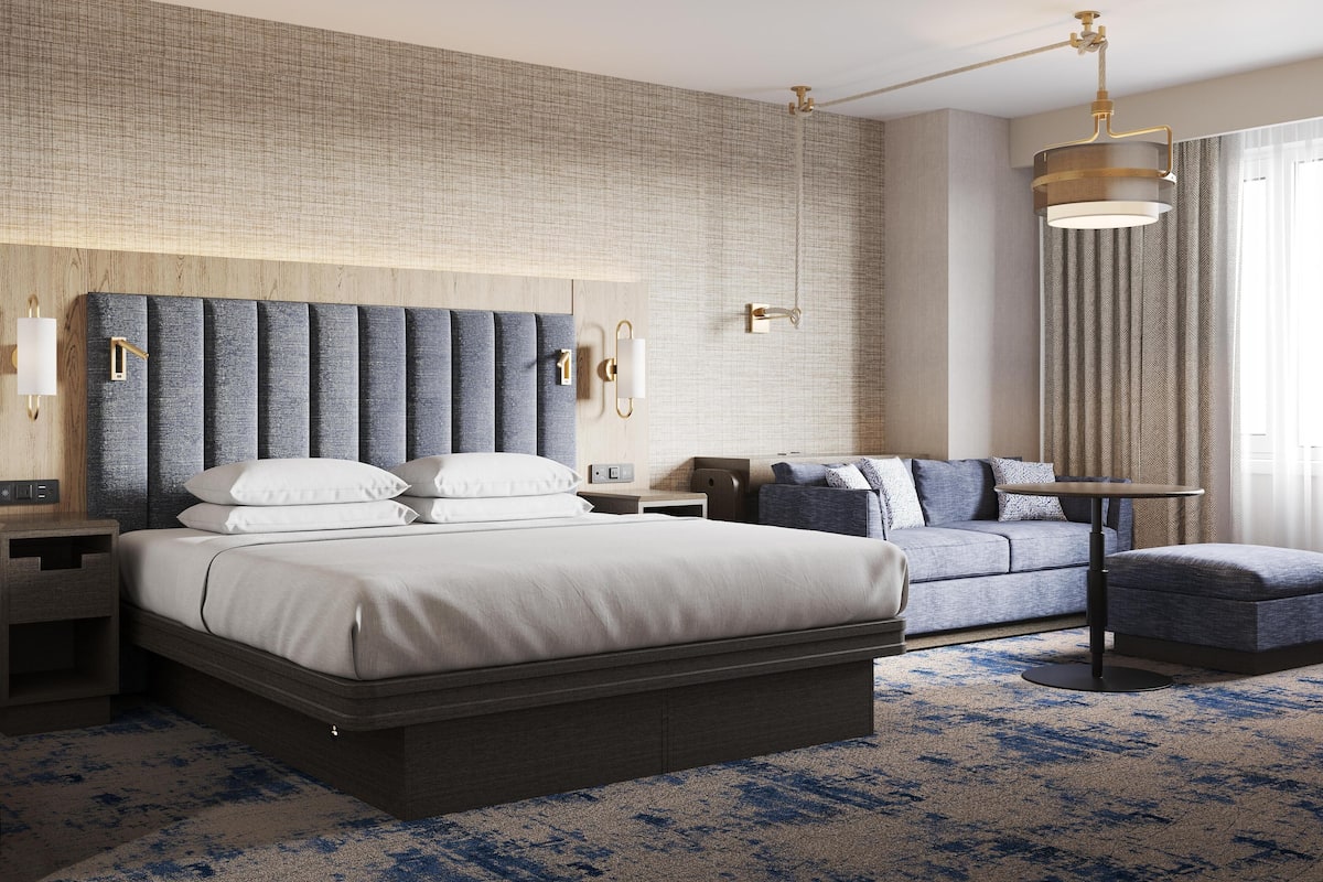 Premium bedding, down duvets, pillow-top beds, in-room safe